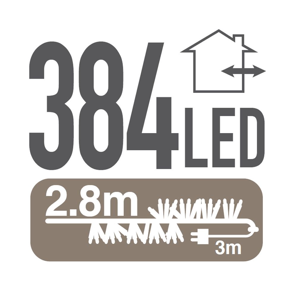 384 LED lempučių girlianda SAGI