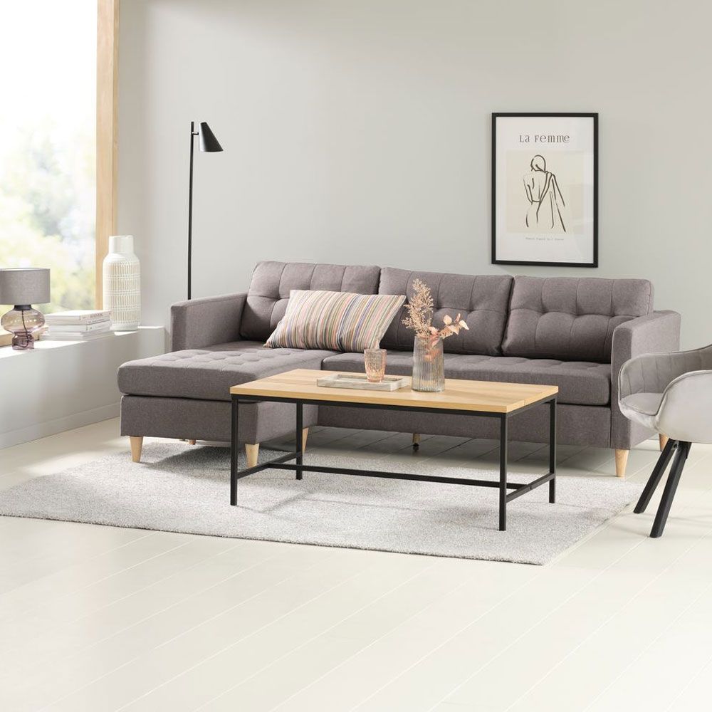 Kampinė sofa FALSLEV 217x78x81/149cm JYSK Visada puikūs pasiūlymai