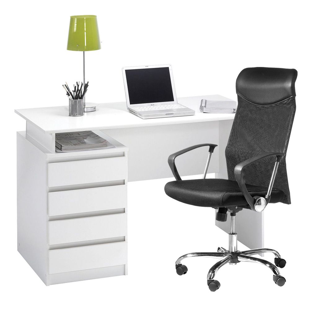 Biuro baldų komplektas MESINGE+BILLUM 60x118x76cm/63x109119x61cm