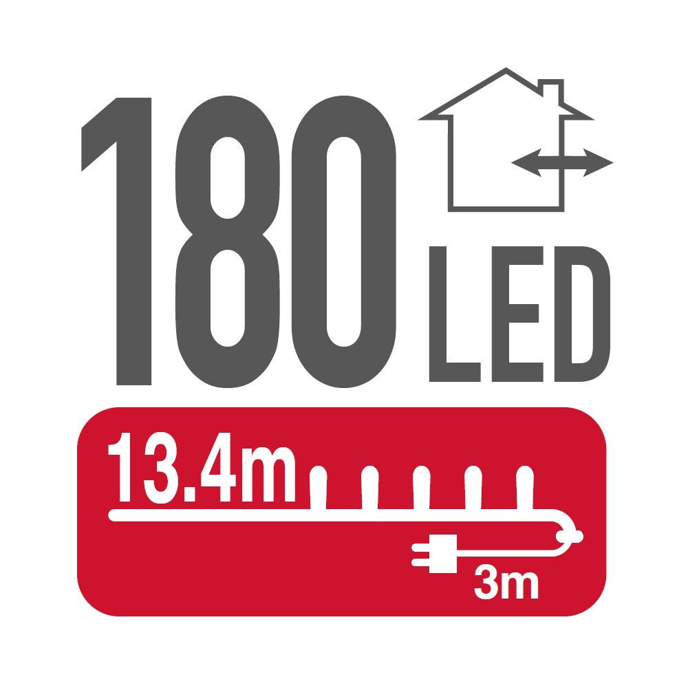 180 LED lempučių girlianda KOLLA