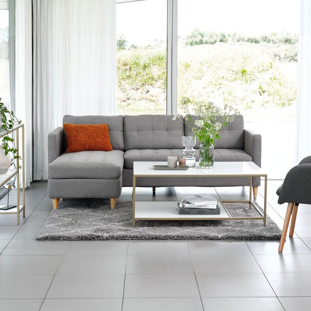 Kampinė sofa FALSLEV 217x78x81/149cm JYSK Visada puikūs pasiūlymai