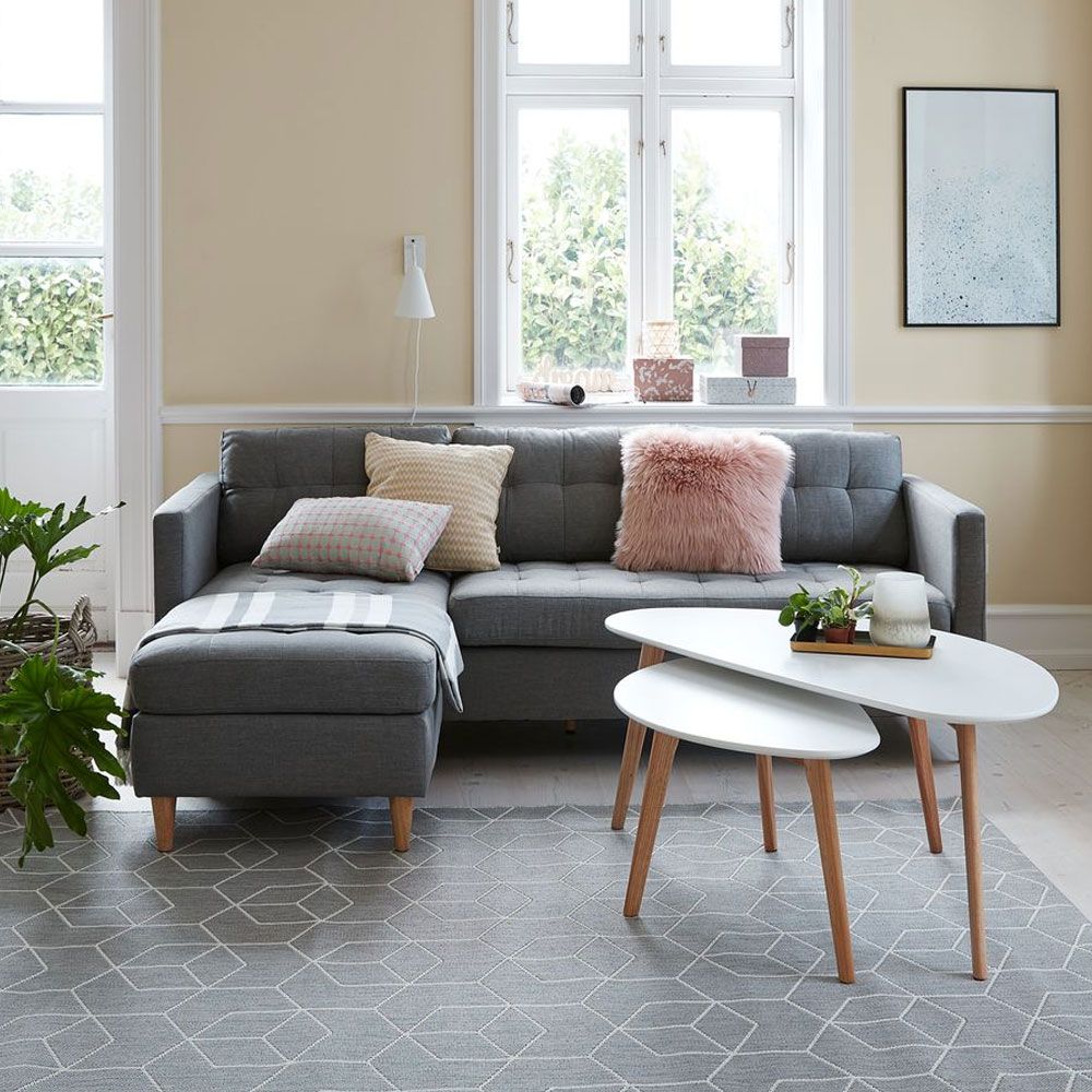 Kampinė sofa FALSLEV 217x78x81/149cm JYSK Visada puikūs pasiūlymai