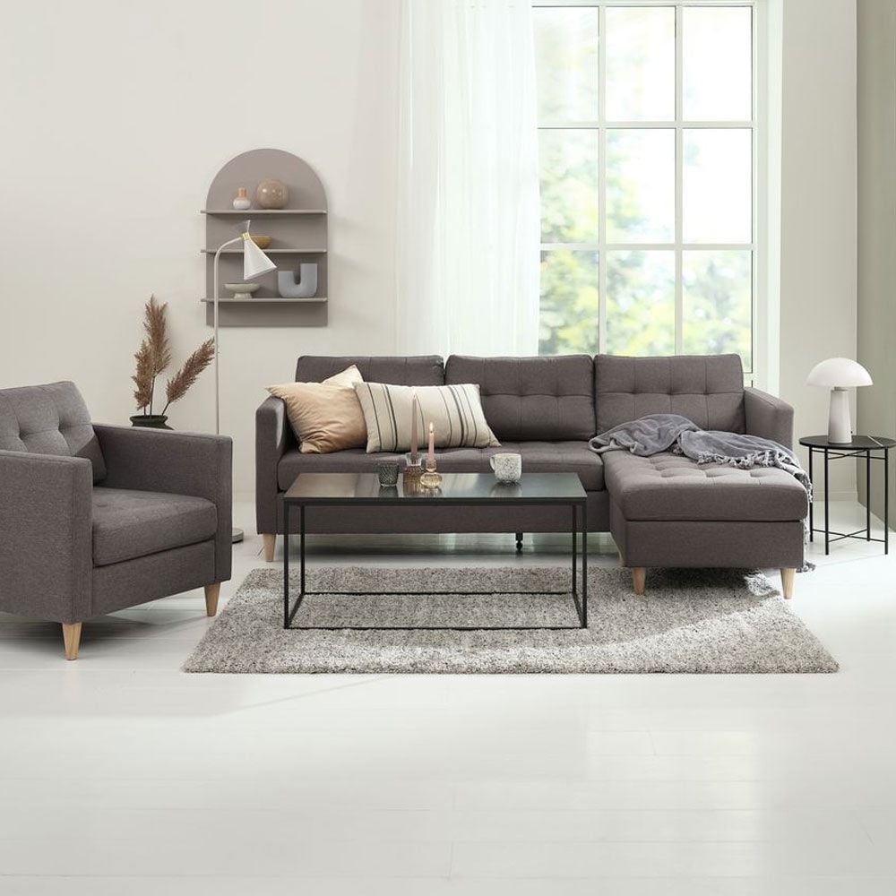 Kampinė sofa FALSLEV 217x78x81/149cm JYSK Visada puikūs pasiūlymai