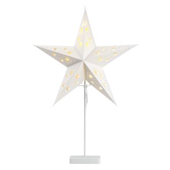 10 LED popierinė žvaigždė ant stovo GULDTOP