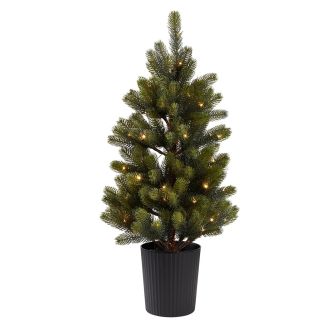 60 LED Kalėdinė eglutė vazone BERLINGR 90cm