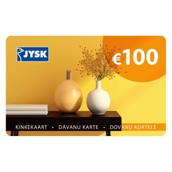 JYSK elektroninė dovanų kortelė 100€ (tik perkant JYSK.lt)
