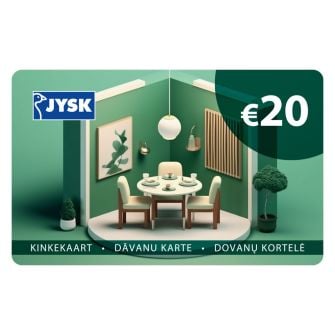 JYSK elektroninė dovanų kortelė 20€ (tik perkant JYSK.lt) 