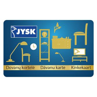 JYSK elektroninė dovanų kortelė 50€ (tik perkant JYSK.lt) 